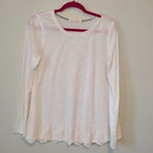 Long sleeve lace shirt
